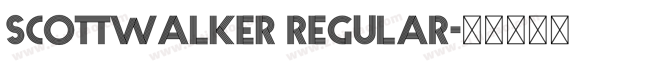 scottwalker regular字体转换